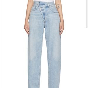 ❌sold AGOLDE Blue Criss Cross Upsized Jeans